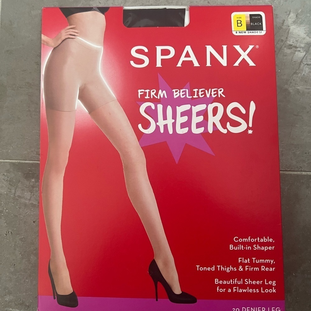 Spanx Firm Believer Sheers Tights Black Size B